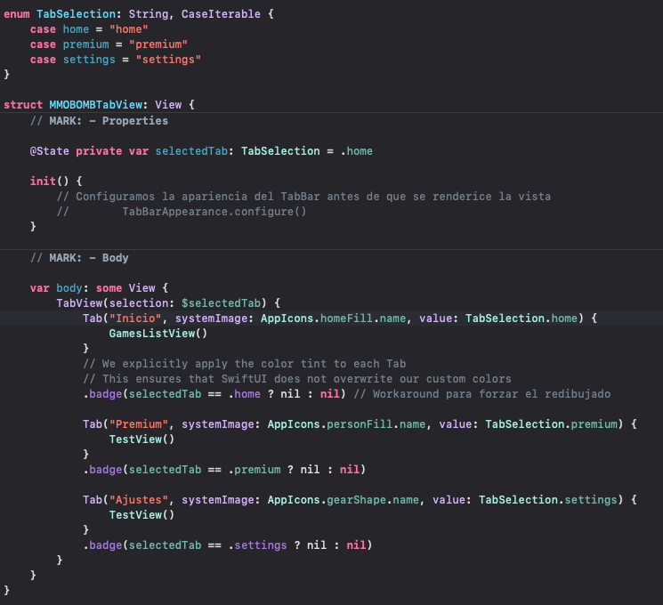 carloszap78's tweet image. MMOBOMB project, no with TabView
#SwiftUI #iosdeveloper