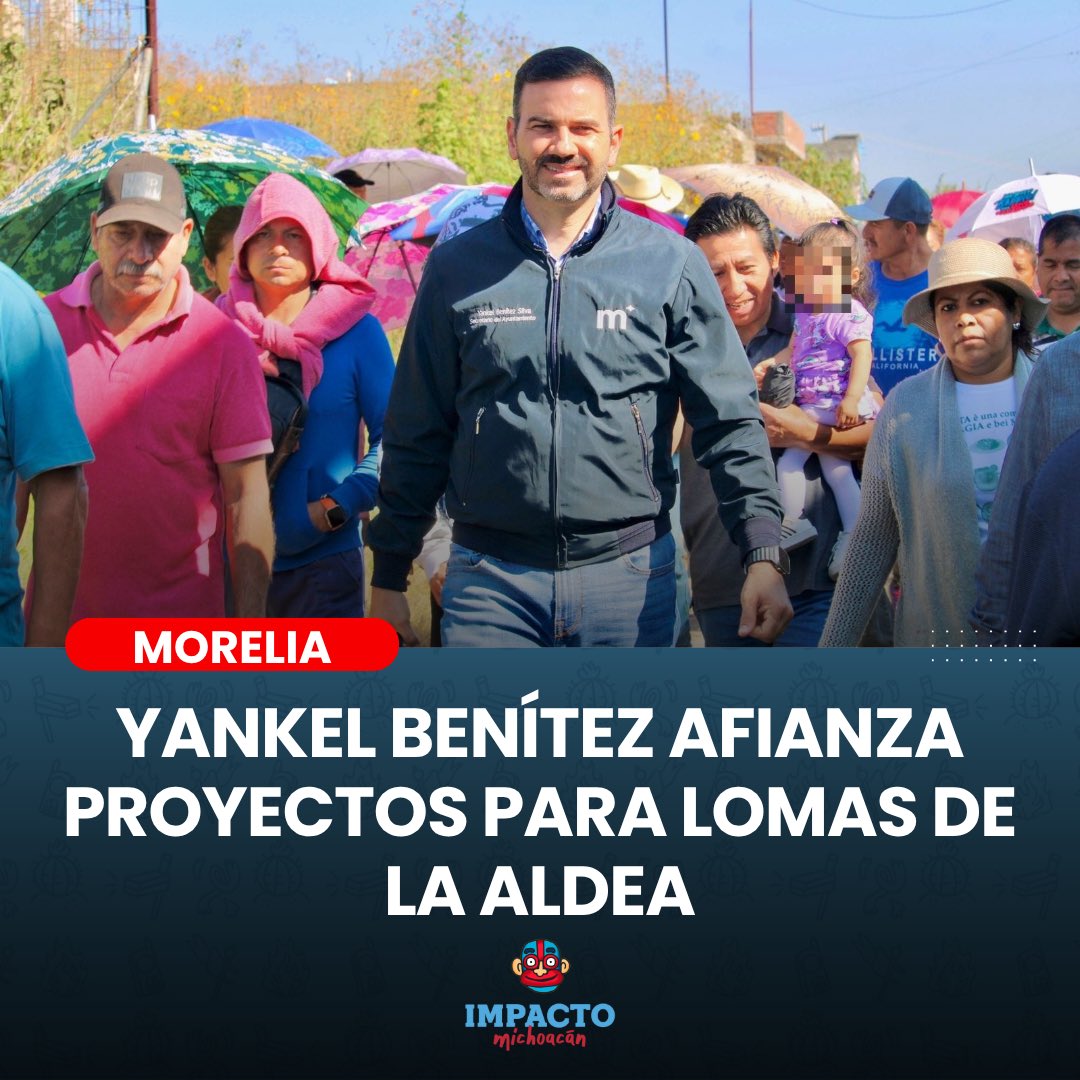 ImpactoMich's tweet image. #Morelia | Yankel Benítez Silva regresó a la colonia Lomas de La Aldea para informar a los colonos y afianzar los proyectos de obras y acciones que el Gobierno Municipal emprende en el lugar.

Más detalles 👉 tinyurl.com/y3846w98