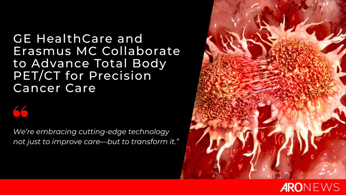 Applied_RadOnc's tweet image. GE HealthCare has announced a strategic collaboration with Erasmus MC University Medical Center to evaluate a next-generation total body PET/CT technology aimed at improving disease detection, treatment planning, and long-term patient monitoring.
🔗 bit.ly/4o5SFhj…