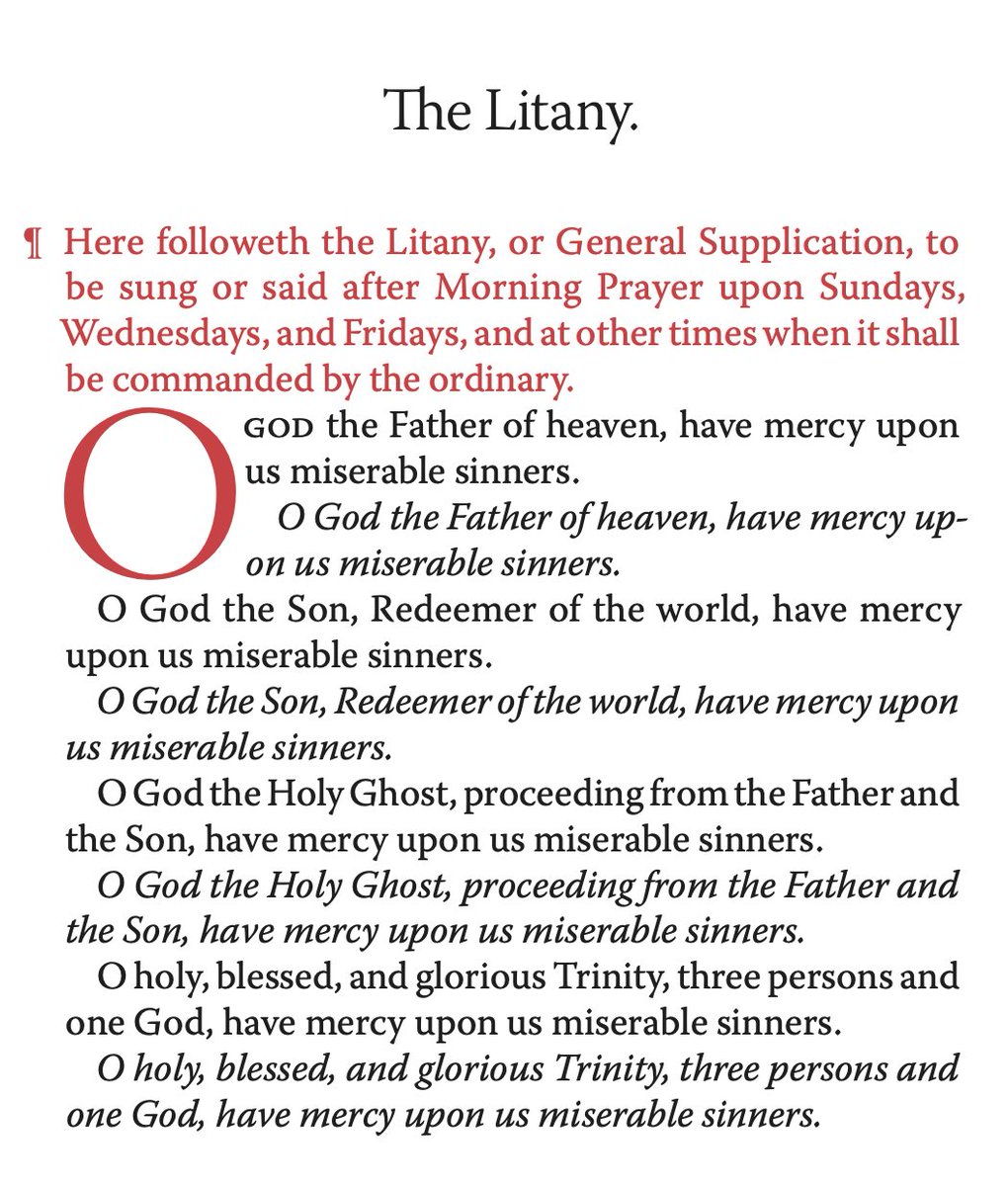 It's Wednesday, so pray the Litany--