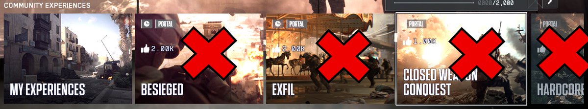 RobinGerrard8's tweet image. The irony that they told everyone that demanded a server browser that we will get it in Portal, only to disable XP even on the Portal servers that are literally on the front page of the worst UI i've ever seen on PC...