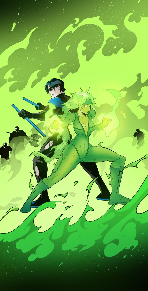 Yes, I know, I know — Starfire is really cool. But you can’t deny that Fire’s got her own thing going on too, right? Just look at them and tell me they don’t go perfectly together! 🔥🔥🔥

#DCComics #Nightwing #DickGrayson