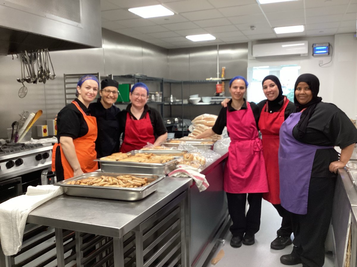Thank you to the brilliant ISS catering team - they cooked our lunch in our newly expanded kitchen! We are nearly there with our kitchen expansion… we are all so excited to be back in our dining hall. 🥘
