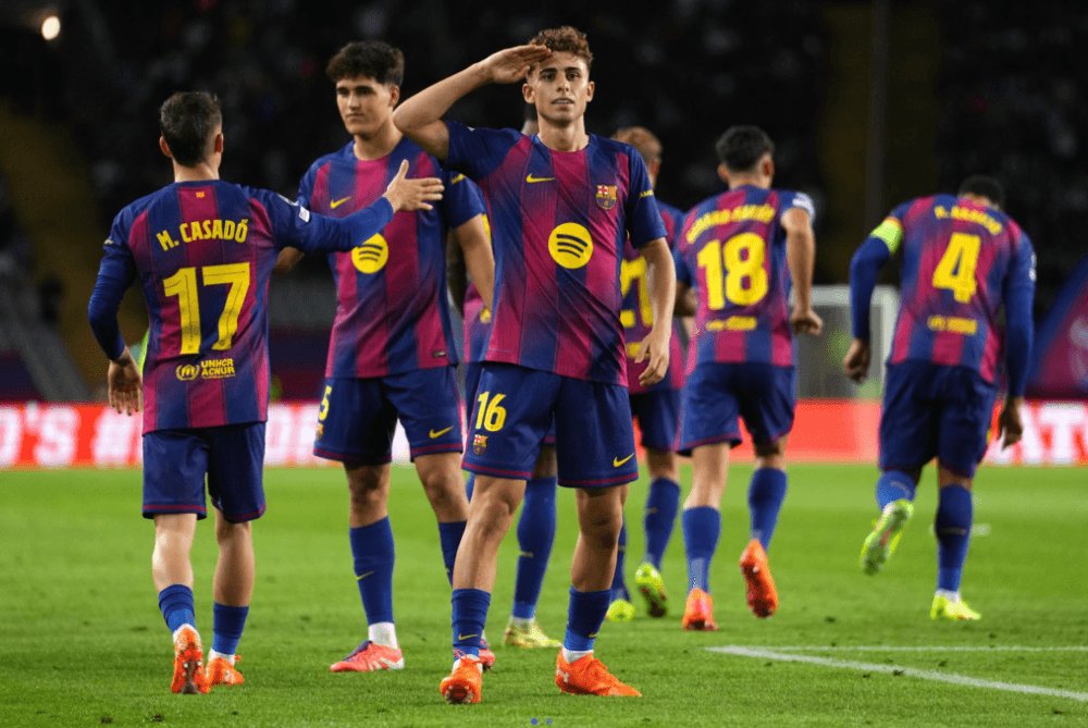 rondo_app's tweet photo. Barcelona’s Six-Star Show at Camp Nou: Fermín López Hat-Trick Lights It Up! #rondoapp #uefa https://t.co/18KVqbWFyX