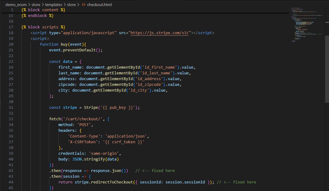 Crypt0ghostt's tweet image. Progress On the E-commerce Website
Implemented payment gateway
Created a success page
Getting api keys from Stripe
Done already, just want to do all-around testing and debugging before deployment.
#pythonprojects #djangoprojects #Python #djangoframework #ecommercewebdeveloper