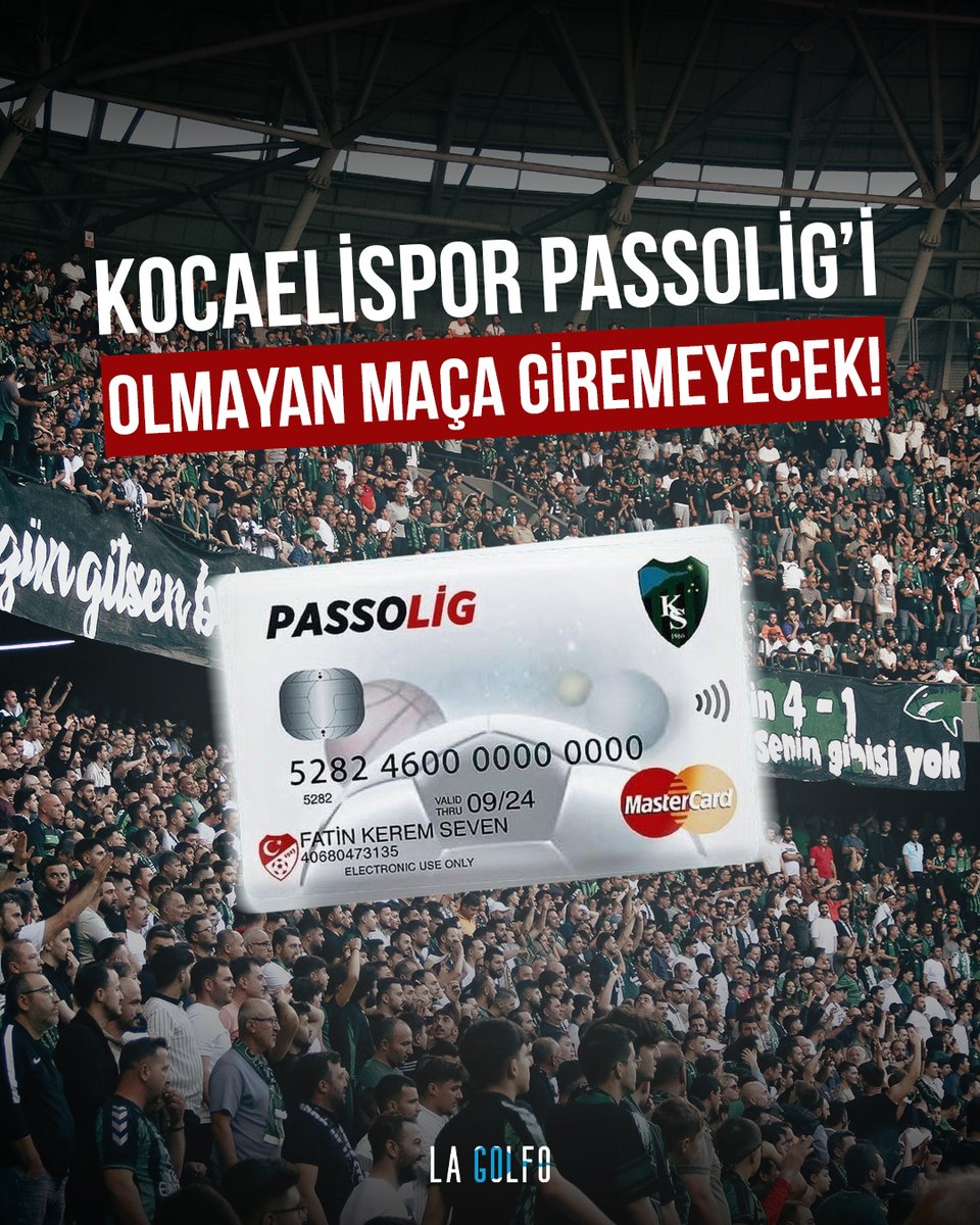 KOCAELİSPOR PASSOLİG'İ OLAN İZLEYECEK!

Kocaelispor, passolig kart sayısının 89.585’e ulaştığını açıkladı.

Sayı 100.000'e ulaştığında iç saha müsabakalarında yalnızca Kocaelispor logolu Passolig kartı sahibi olanların karşılaşmayı izleyebileceğini duyurdu.