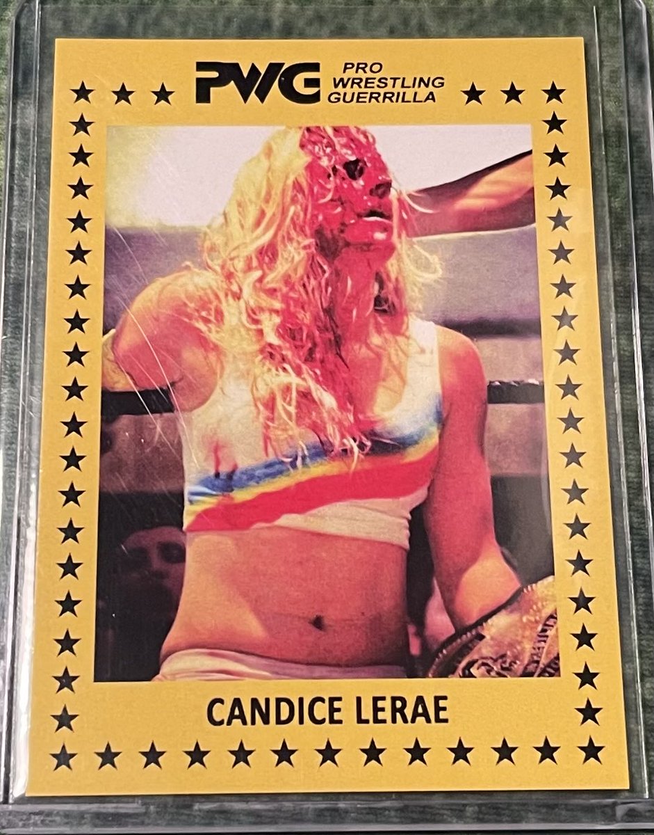 CardboardPicker's tweet image. First Lady of #PWG
Absolutely Independent Wrestling Legend!
@CandiceLeRae 
#wrestlingcardwednesday