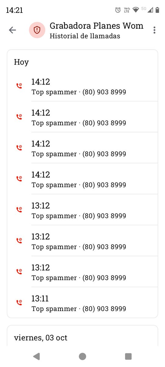 Marpiax's tweet photo. A todos nos está pasando la plaga de spam? 
Yo uso #truecaller y no suena ni molesta. https://t.co/rTCprRdtZL