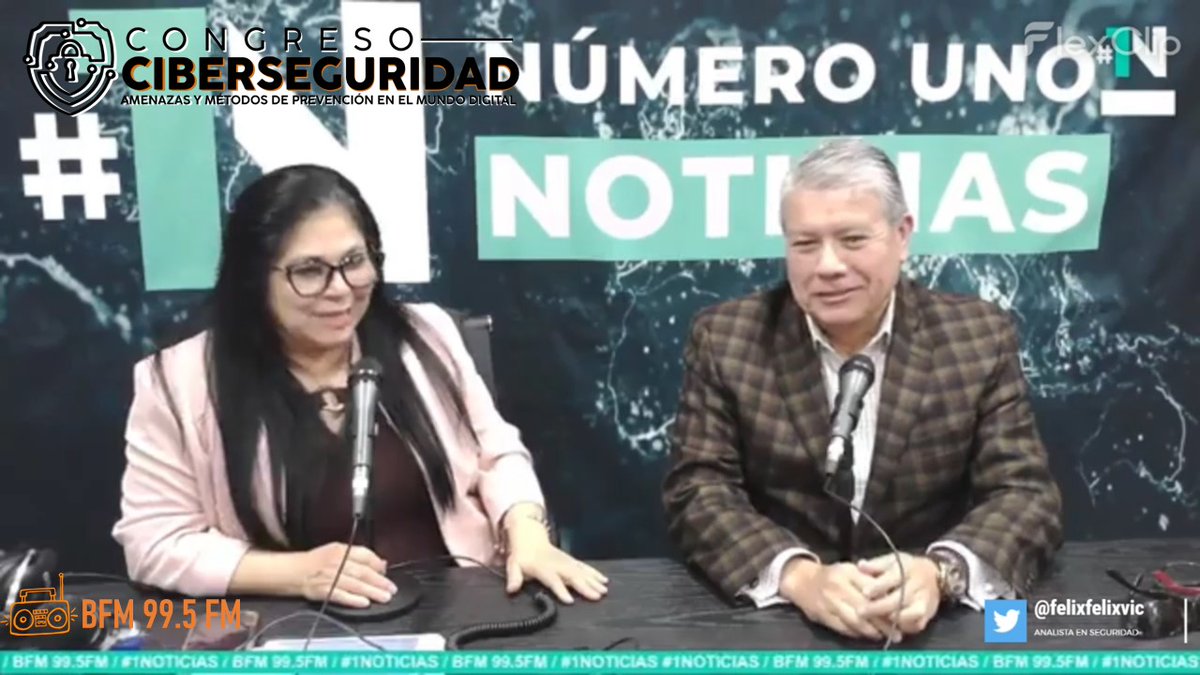 𝙃𝙤𝙮 en punto de las 2:00 PM con <a href="/IrisdeaAguayo/">Irisdea Aguayo N.</a> en 𝗥𝗮𝗱𝗶𝗼 BFM 𝟵𝟵.𝟱 𝗙𝗠 <a href="/Numero1Noticias/">Número Uno Noticias</a> hablaremos sobre 𝗖𝗶𝗯𝗲𝗿𝘀𝗲𝗴𝘂𝗿𝗶𝗱𝗮𝗱: 𝗔𝗺𝗲𝗻𝗮𝘇𝗮𝘀 𝘆 𝗠𝗲́𝘁𝗼𝗱𝗼𝘀 𝗱𝗲 𝗣𝗿𝗲𝘃𝗲𝗻𝗰𝗶𝗼́𝗻 𝗲𝗻 𝗲𝗹 𝗠𝘂𝗻𝗱𝗼 𝗗𝗶𝗴𝗶𝘁𝗮𝗹.

Sintonícenos, los esperamos 📻