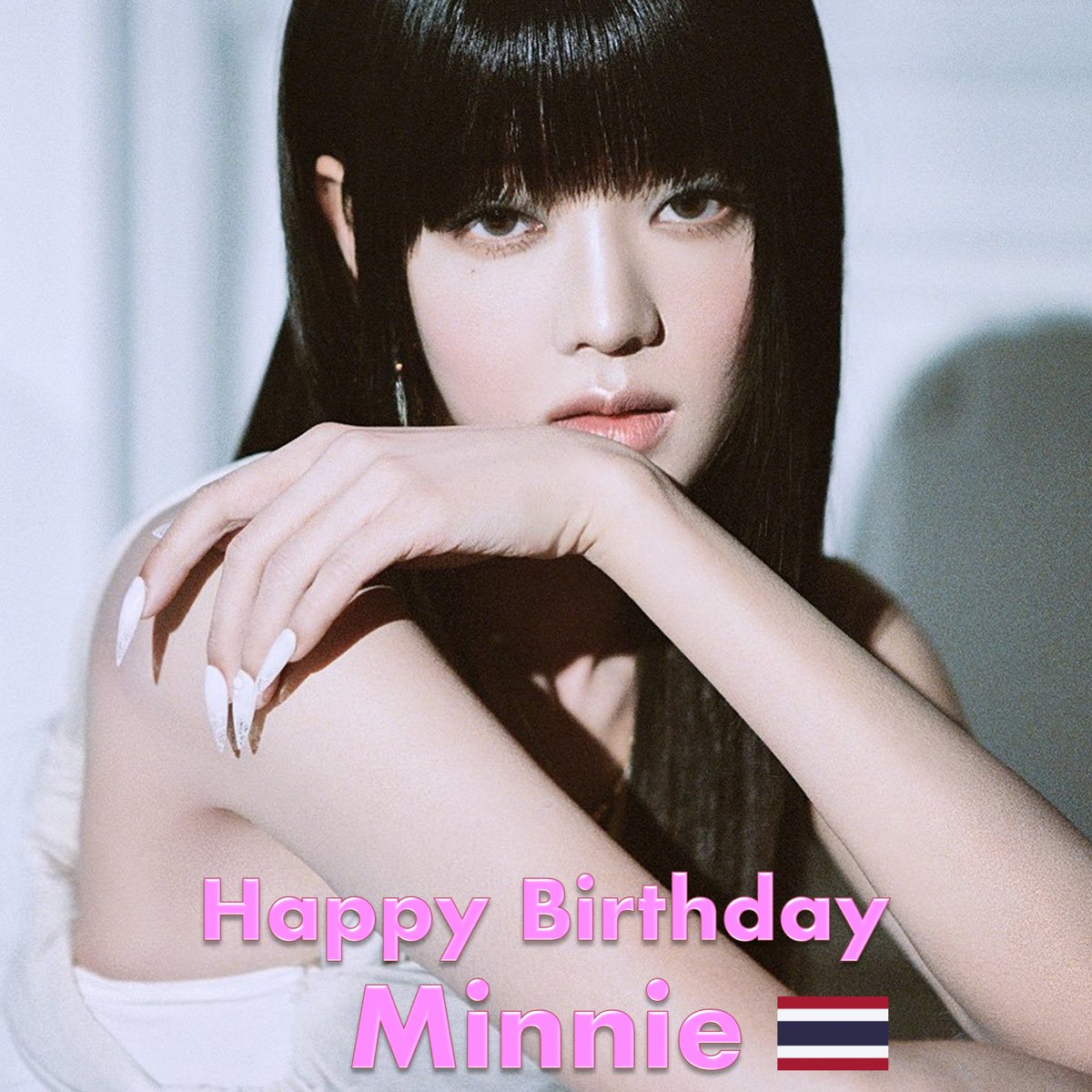 Happy 28th Birthday to the very beautiful and extremely talented Singer, Songwriter, Composer, Director, Producer, Pianist, Actress, Model, Superstar and Fashion &amp; Global Icon, the One &amp; Only #Minnie! 👏🎂🎉🌟👑 🩷
Minnie found fame as the Main Vocalist of the top-selling Girl