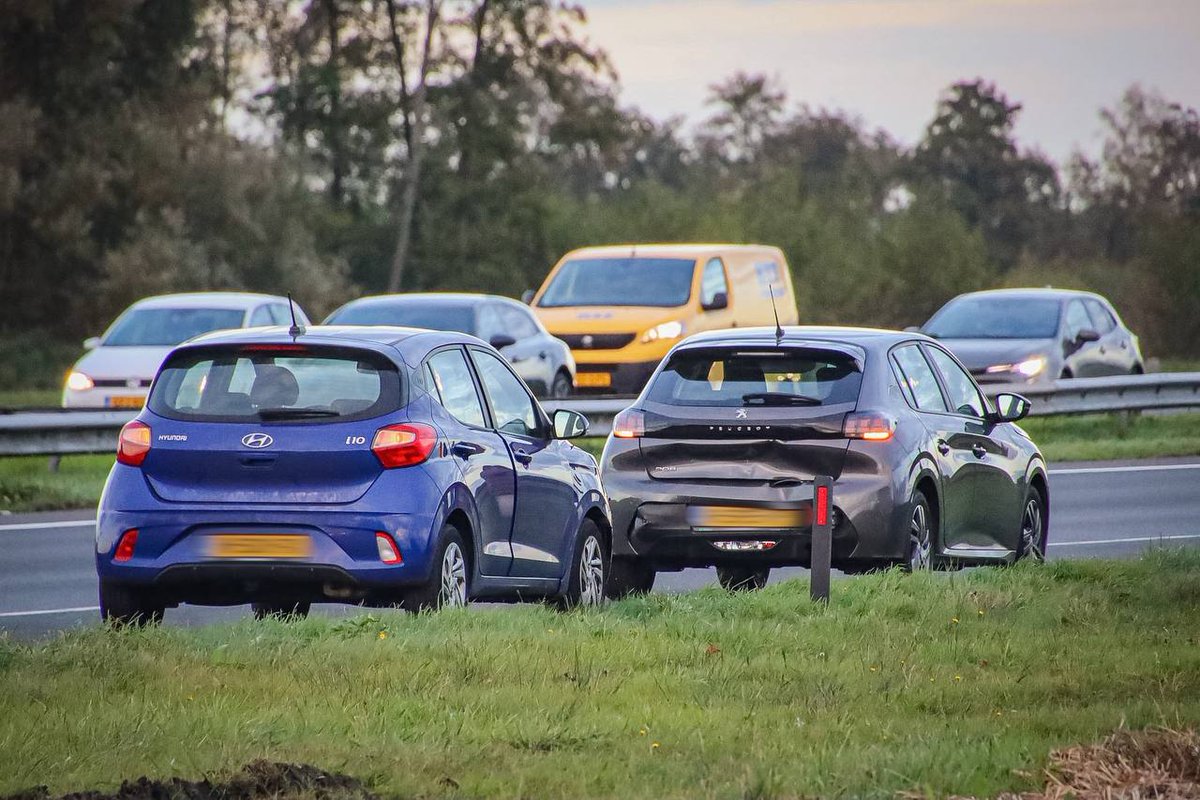 Ongeval op A7 bij Leek