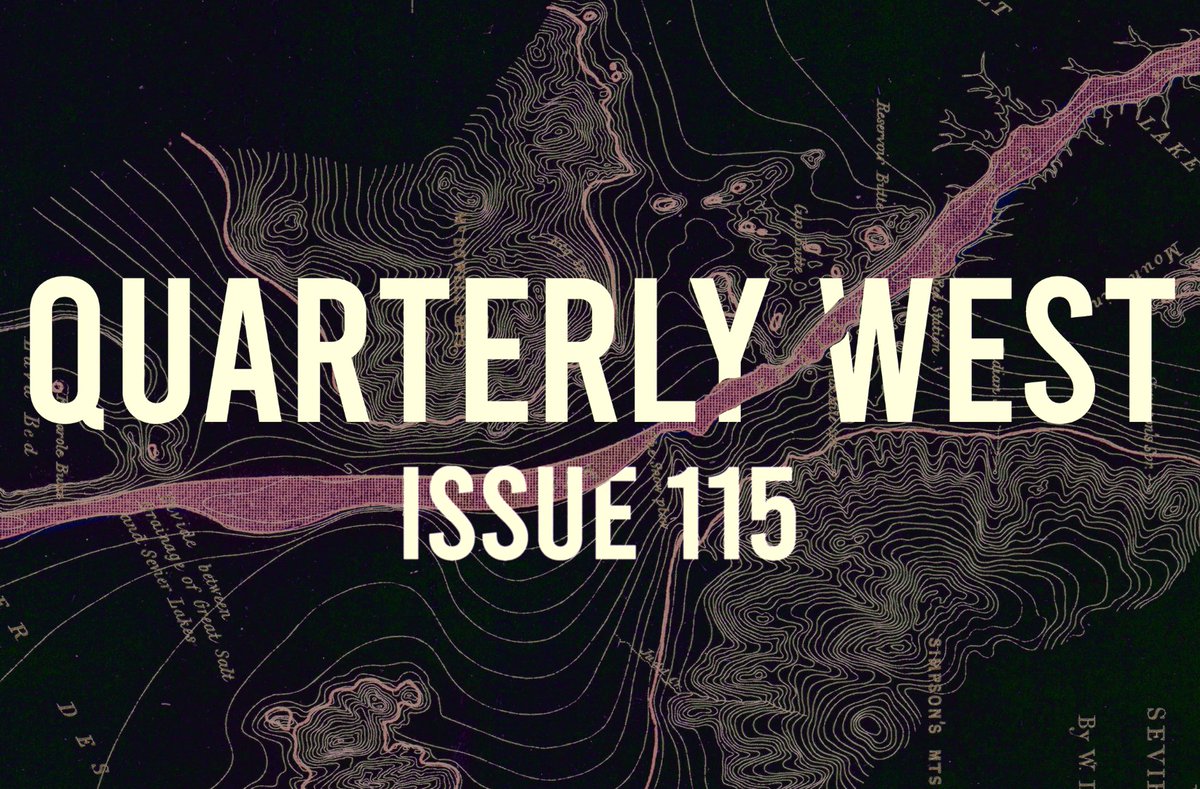 It was a treat to curate the beautiful poems in this latest issue of <a href="/QuarterlyWest/">Quarterly West</a> with my friend, <a href="/bigshakyred/">Kieron Walquist</a>. Check it out: quarterlywest.com