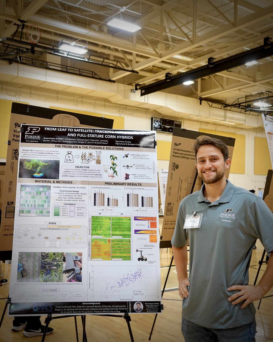 TheKernelLab's tweet image. Proud to be part of the first Symposium of Digital Agriculture at @LifeAtPurdue!
The Kernel Lab joined as presenters and organizers, with Dr. Dan Quinn as judge, showcasing our commitment to collaboration and innovation in digital agriculture.
@PurdueAgryExt @PurdueAgronomy