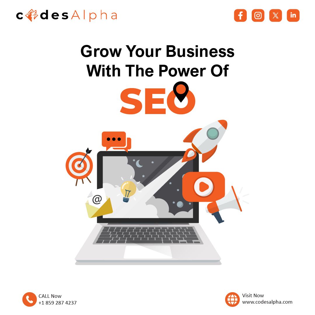 codesalphaofc's tweet image. 🚀 Grow Your Business with SEO! 🌐 We boost visibility, attract the right audience, and help your brand rank higher and stay ahead.
Visit codesalpha.com to get started.
#CodesAlpha #SEO #DigitalMarketing #BusinessGrowth #MarketingTrends #OnlineVisibility #GoogleRanking