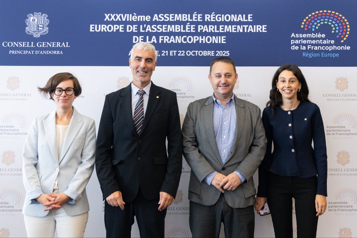 laiamoline's tweet photo. 🇦🇩 #Andorra ha acollit la 37a Assemblea Parlamentària de la #Francofonia: l’ocupació, la #IA i els joves innovadors; el #multilateralisme, l’economia i el francès com a eina de #cooperació; han estat els temes tractats durant les diferents taules. 🌍🤝 https://t.co/oSIg62nssj