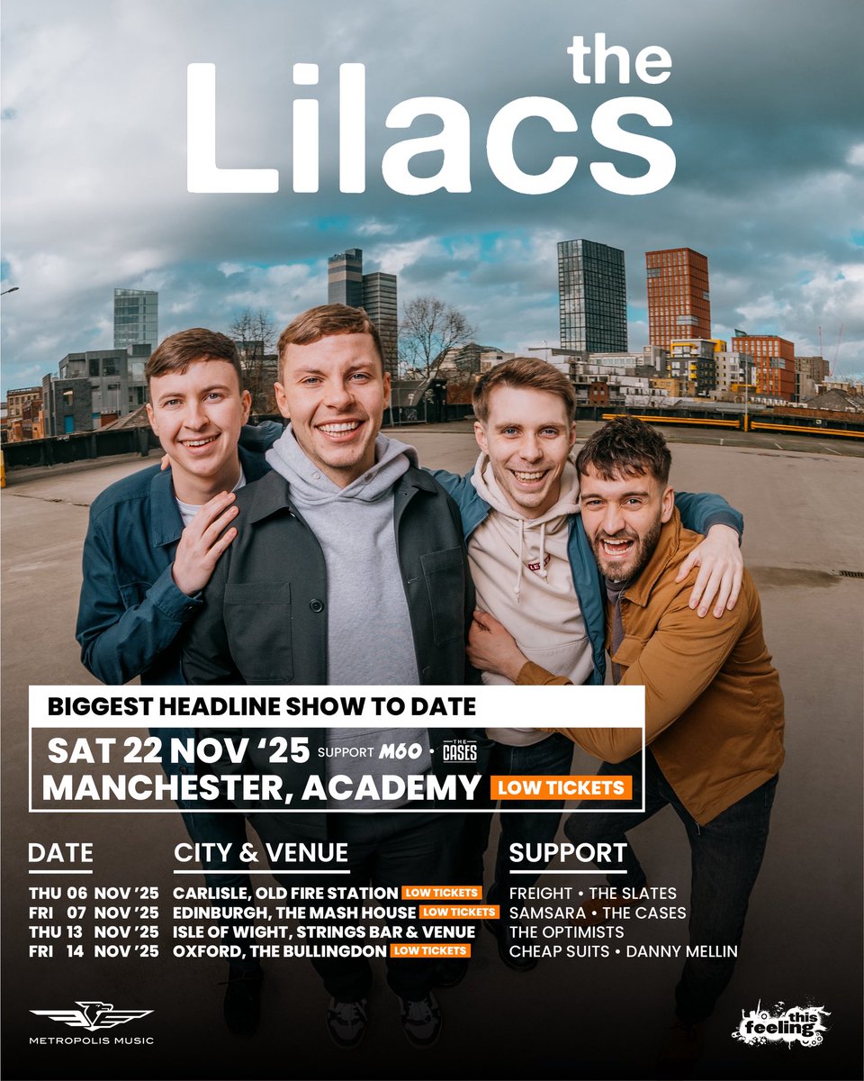 _TheSlates's tweet photo. Carlisle, we’ll see you in a few weeks supporting @TheLilacsUk at @ofsCarlisle 🙌🏻

Tickets are running low so get yours while you can, link in bio🫡 https://t.co/Gyiq2Zj988