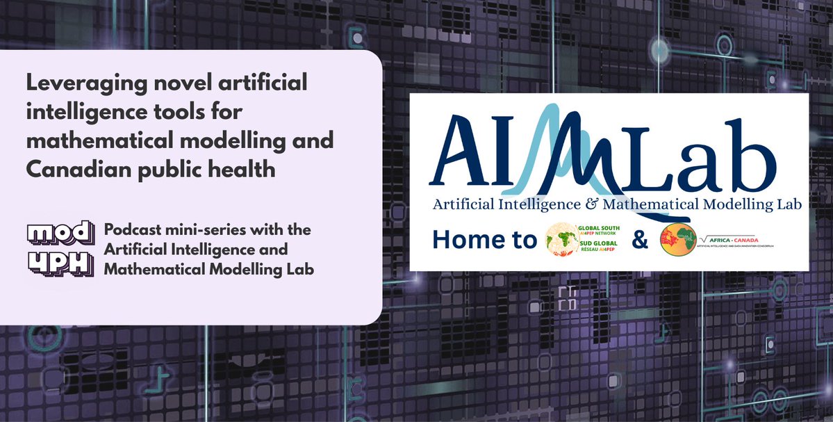Jude  Kong (@dzevela) on Twitter photo 📷 A Must-Listen Podcast!
The first episode of our Podcast Series on Modelling for Public Health is live!
Link: tinyurl.com/2p9npe2d
Tune in to learn about the incredible work being done at the <a href="/AimmLab/">AIMMLab—AI and Mathematical Modelling Lab</a>  
📷 Grateful to the <a href="/CentreInfection/">NCCID • CCNMI</a> for making  this possible 📷 A Must-Listen Podcast!
The first episode of our Podcast Series on Modelling for Public Health is live!
Link: tinyurl.com/2p9npe2d
Tune in to learn about the incredible work being done at the <a href="/AimmLab/">AIMMLab—AI and Mathematical Modelling Lab</a>  
📷 Grateful to the <a href="/CentreInfection/">NCCID • CCNMI</a> for making  this possible