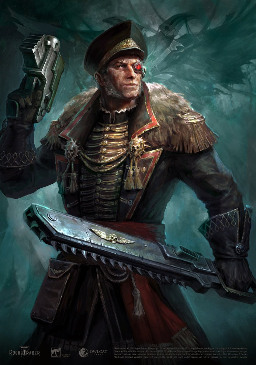 My first official art for Warhammer
Commorragh Commissar
Illustration for Warhammer 40,000: Rogue Trader.