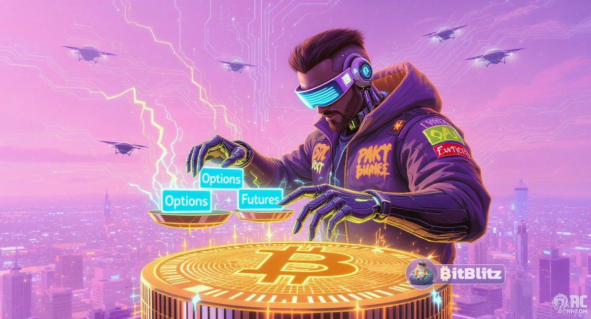 BitBlitz's tweet image. 🧠 Bitcoin is evolving. Options open interest just blew past futures by $40B — a structural shift toward smarter, hedged positioning. Signs of maturing liquidity and institutional appetite. Derivatives season is here. #BTC #CryptoDerivatives #Options #MacroShift #CryptoData