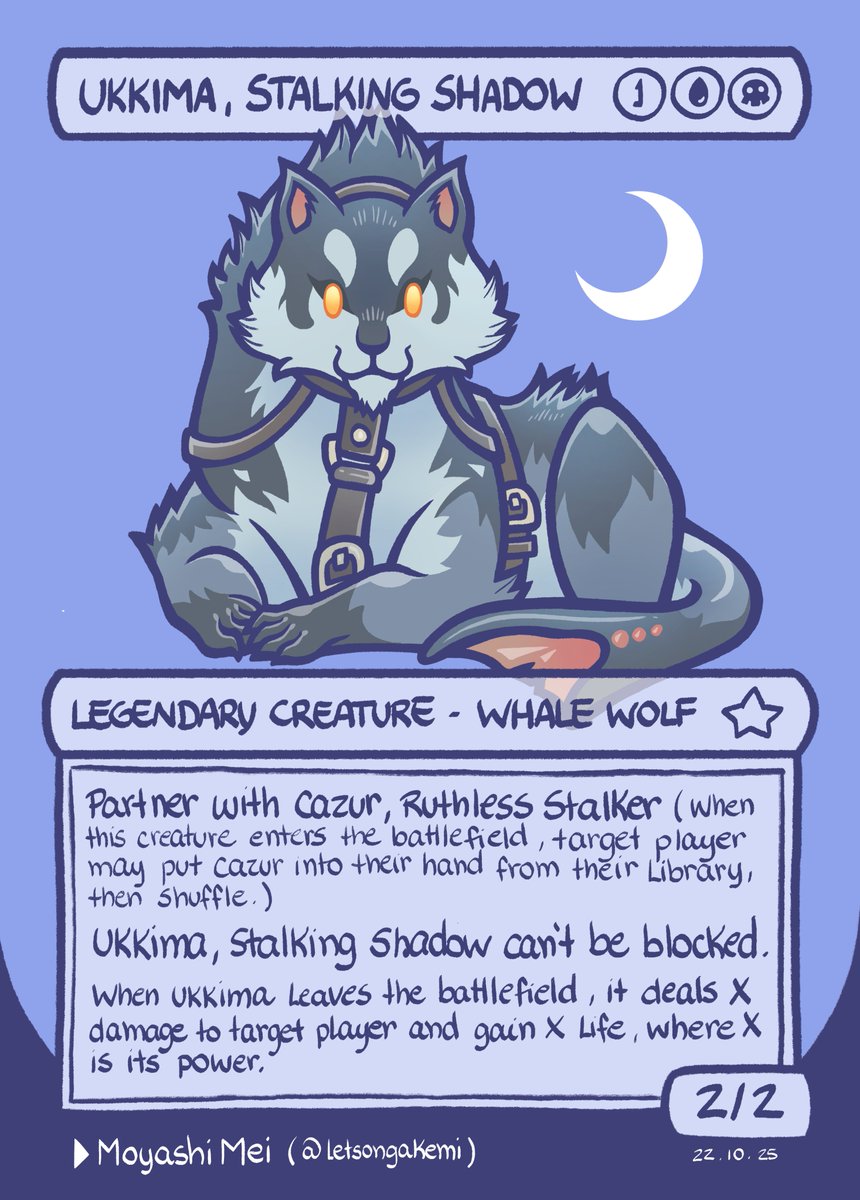 letsongakemi's tweet photo. INKTOBER 2025 - CHIBI MTG COMMANDERS
Day 22 - Ukkima, Stalking Shadow
#inktober #inktober25 #mtg #magicthegathering #art https://t.co/TzhuaNOTY6