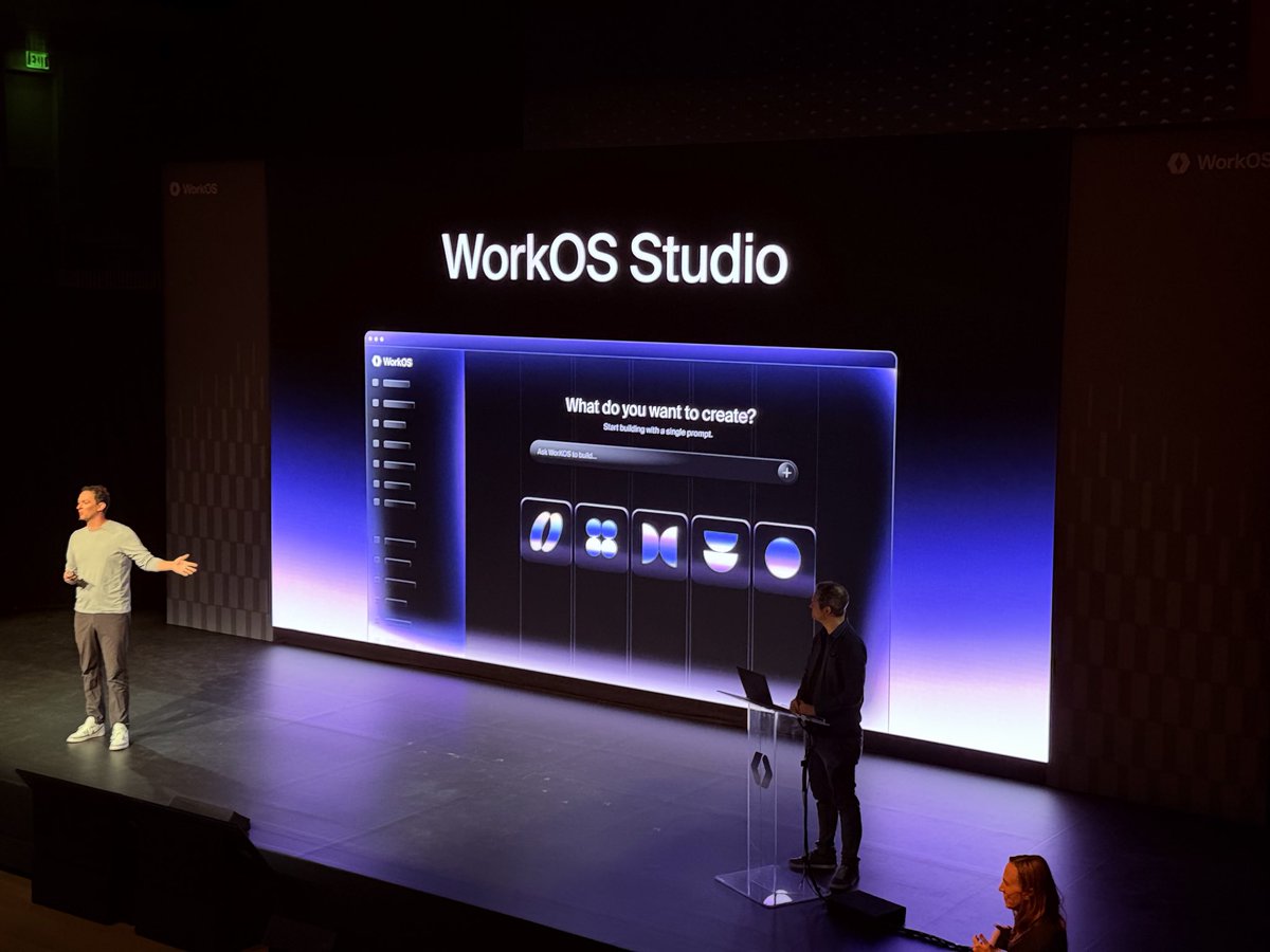 nicknisi's tweet image. The final demo is the super exciting introduction of WorkOS Studio by @jasbarry
Securely vibe code internal apps and dashboards, powered by WorkOS! Pull data in and push data out to the systems you use!