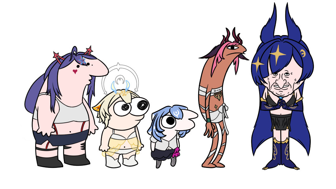 smiling girliepops 
#Noombart #yuzart #baoart #TrickyPiccy #TrickPix #viennART