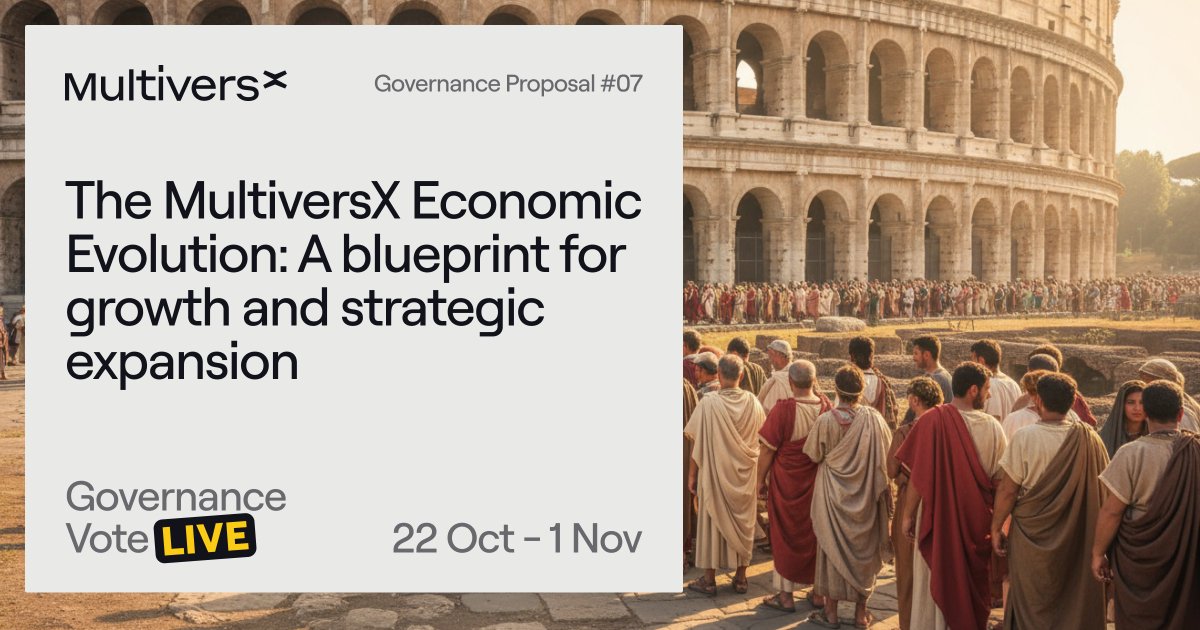MultiversX's tweet image. Today marks an important moment for the MultiversX ecosystem.
After weeks of open collaboration, discussion, and refinement, the final governance proposal is now live for all $EGLD stakeholders to review and vote on.
This process has been a first in Web3: real governance with…
