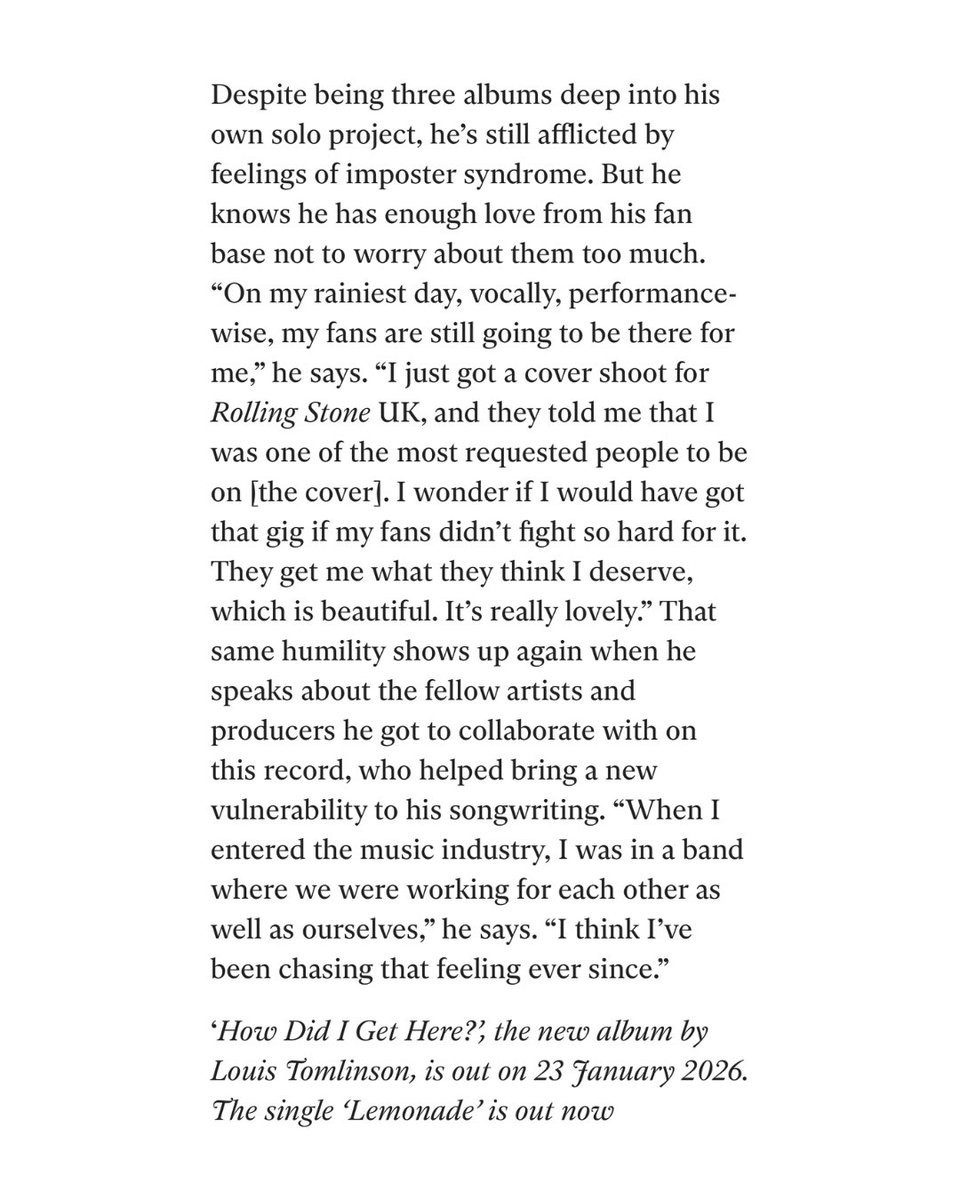 Louis opens up to The Independent about Lemonade and the journey behind How Did I Get Here?
