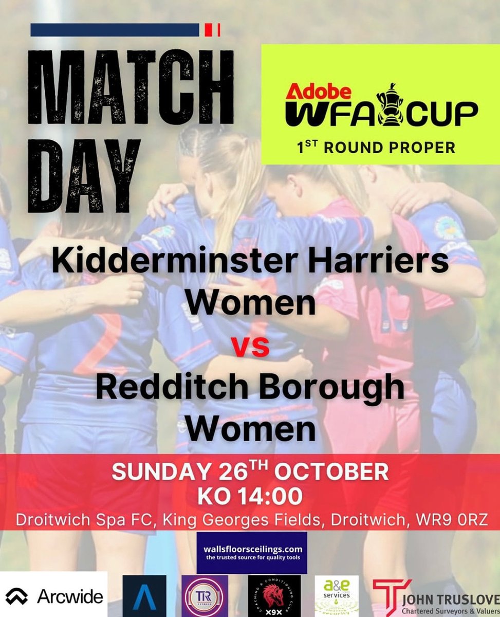 It's been a long time coming but the biggest game in the clubs history for female football happens this weekend.

We visit Kidderminster Harriers Women in the Adobe Women's F.A. Cup 1st round proper.

#UTB💙
#ProudtobeBLUE
