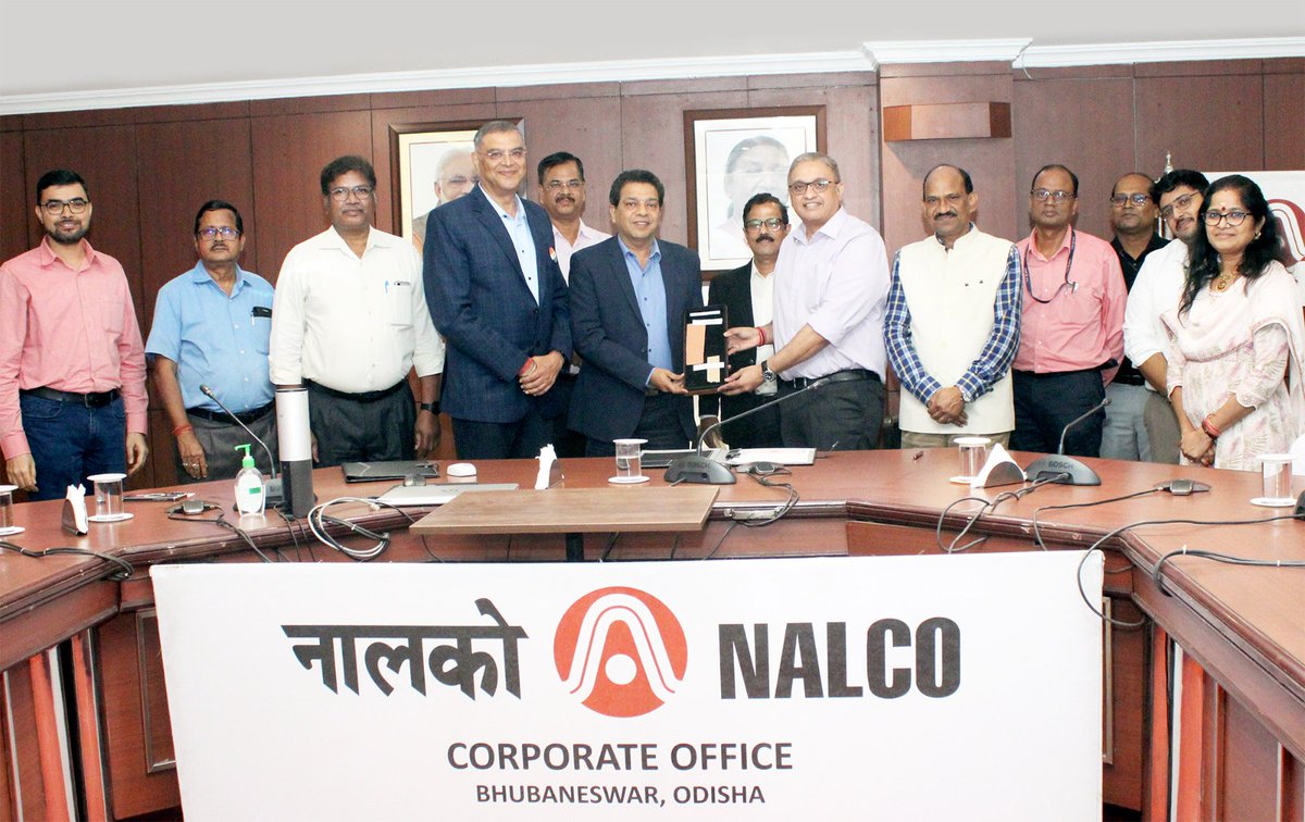 #NALCO has signed an MoU with a clean tech innovation company Entity1 Value Emission Pvt Ltd, #Chennai, to explore cutting-edge technology for recovery of valuables from #RedMud, a key industrial by-product. The #MoU was signed in the presence of Shri Brijendra Pratap Singh,