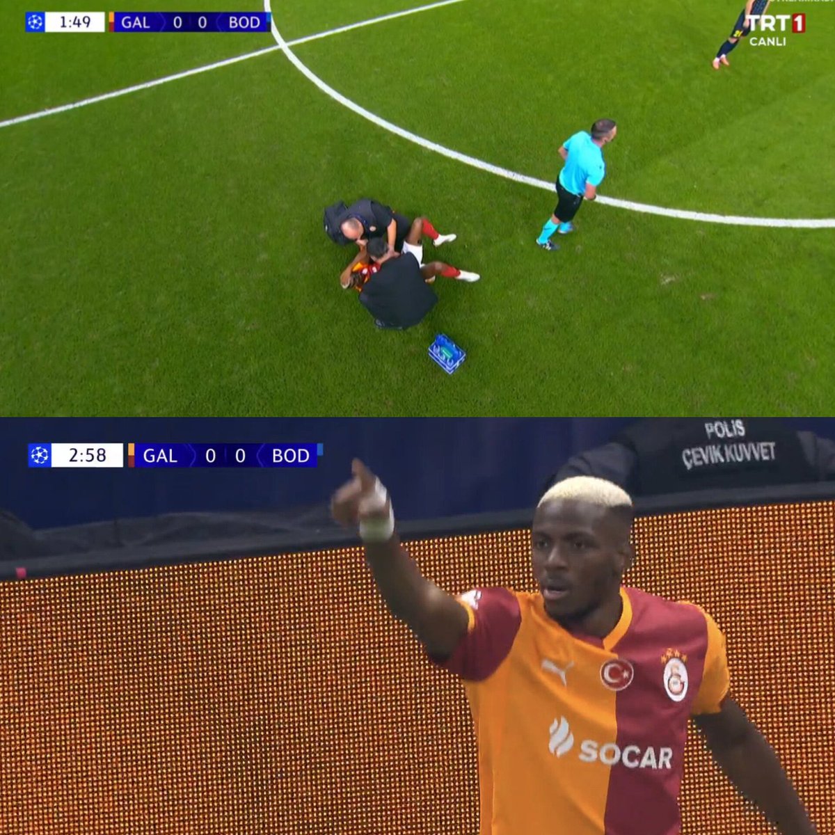 Bu adam nasil sakatlanip 30 saniye sonra gol atti?

Victor Osimhen   😍😍😍😍