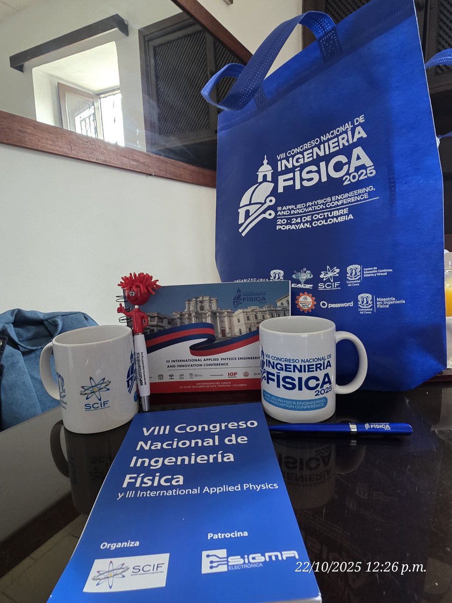 Que viva la #IngenieríaFisica viiicnif2025.com/inicio
VIII Congreso Nacional de Ingeniería Física
III International Applied Physics, Engineering and Innovation Conference
Universidad del Cauca <a href="/unicauca/">Universidad del Cauca</a>
20 al 24 de octubre de 2025