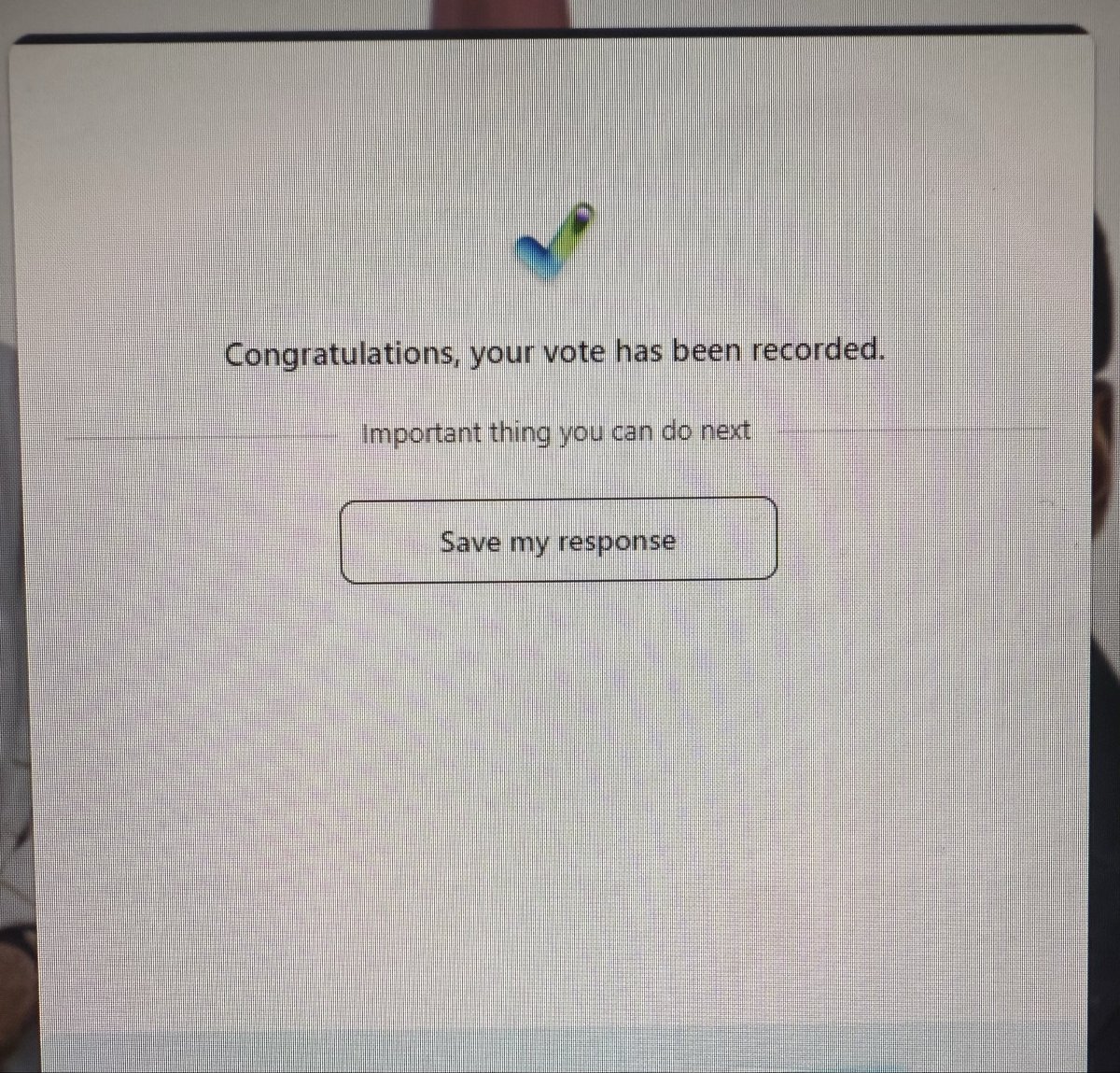 I voted for my State and preferred  Candidate 

DPM