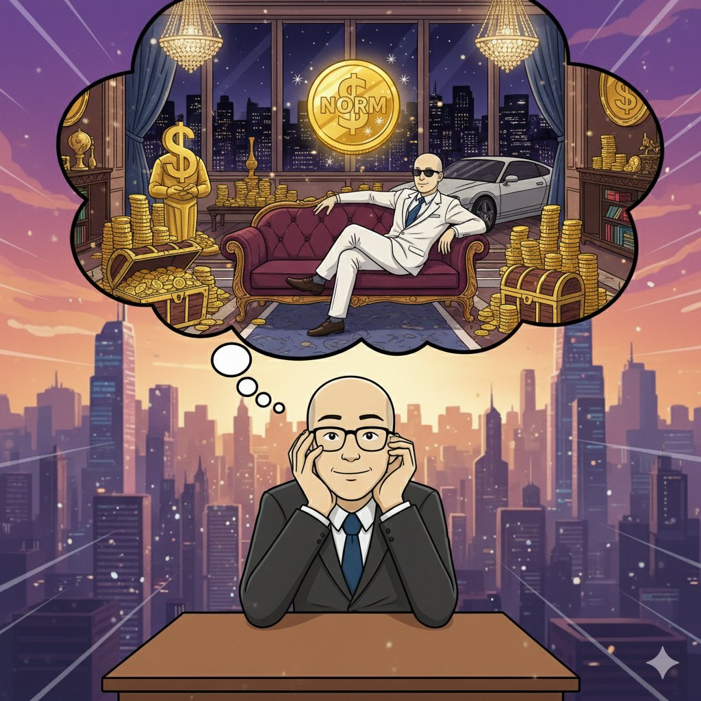 saviourgod25's tweet photo. $NORM holders be staring at the chart like ๐งโโ๏ธ๐
โYeahโฆ I can already see my rich life loading.โ ๐ธ๐
No hype, no whales โ just pure belief and bald confidence ๐๐ช
#NORM #NormalMan #PumpFun #RichLife #MemeCoin #CryptoCommunity https://t.co/lBJi26UiS8