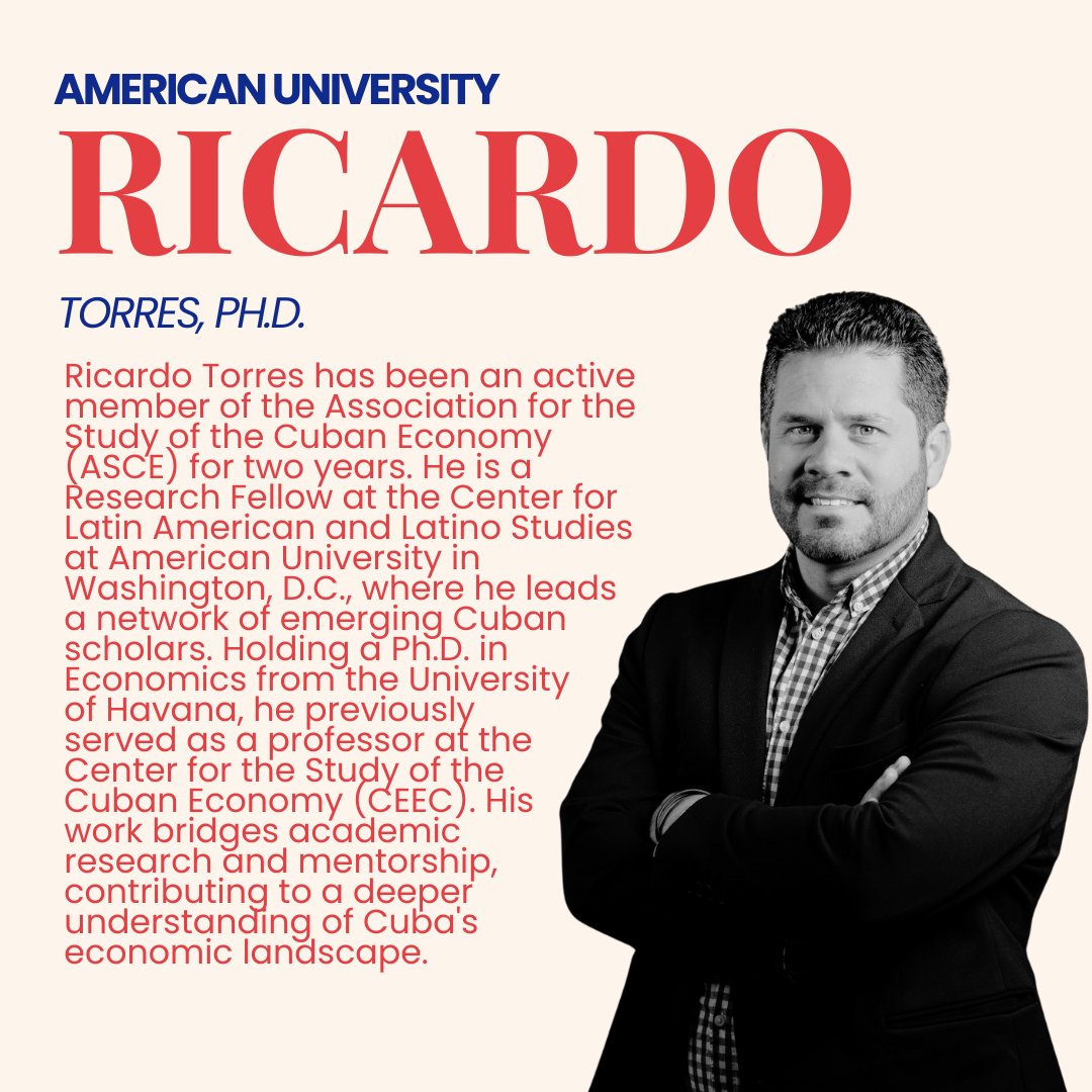 ASCECuba's tweet image. ASCE’s annual conference is happening this Friday and Saturday! In the lead-up to the event, we’re excited to highlight our speakers and featured panelists. Keep an eye out this week for posts showcasing our distinguished lineup. Register at: ascecuba.regfox.com/asce-cuba-annu…