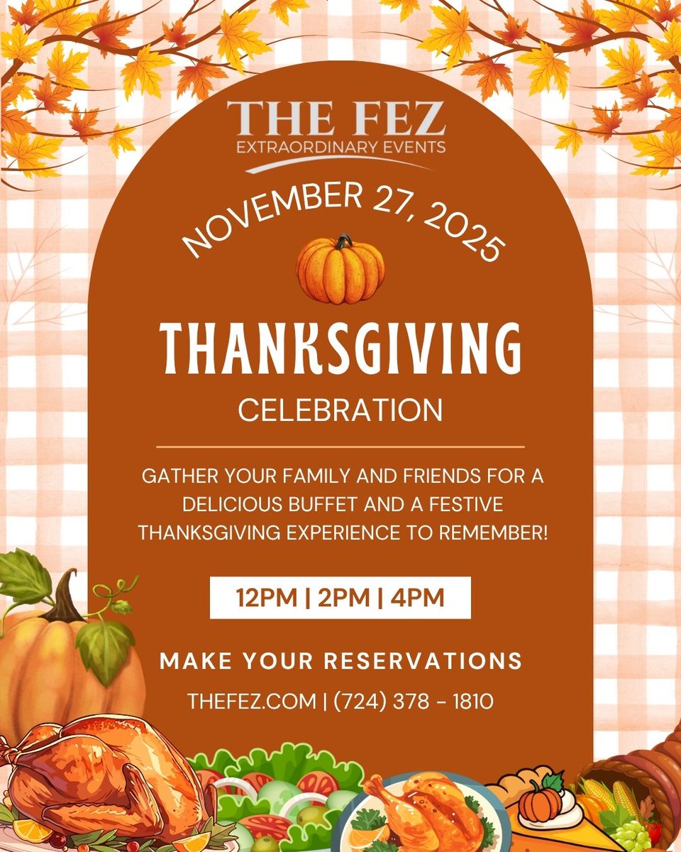 Thanksgiving reservations are now open! 

View our menu and make your reservations:
thefez.com/thanksgiving-d…

#Thanksgiving #ThanskgivingDinner #TheFez #ThanksgivingBuffet #extraordinaryevents