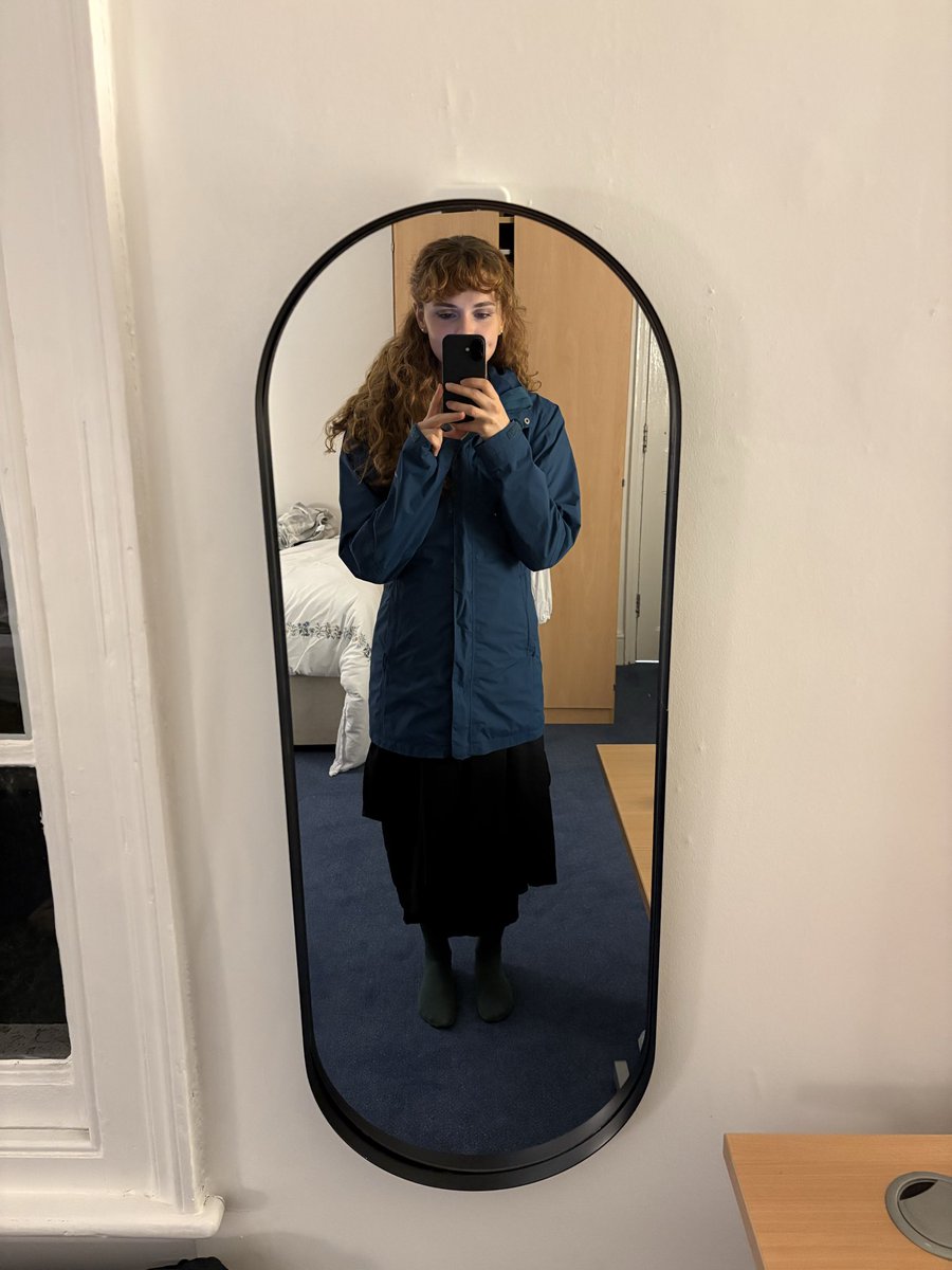 I’m cycling to this formal and it’s going to rain later (hence rain jacket over the gown) and immediately thought of non-binary slay priest