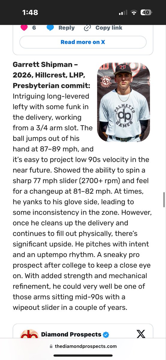 Thank you <a href="/diamondprospect/">Diamond Prospects</a> for the write up! 

<a href="/HHSRamsBaseball/">Hillcrest Baseball</a> <a href="/bizkit13egr/">Grant Ramsey</a> <a href="/JohnOneil1414/">John O’Neil</a> <a href="/NlpBsbl/">NLPBsbl</a> <a href="/HHSRamAthletics/">Hillcrest Athletics</a>