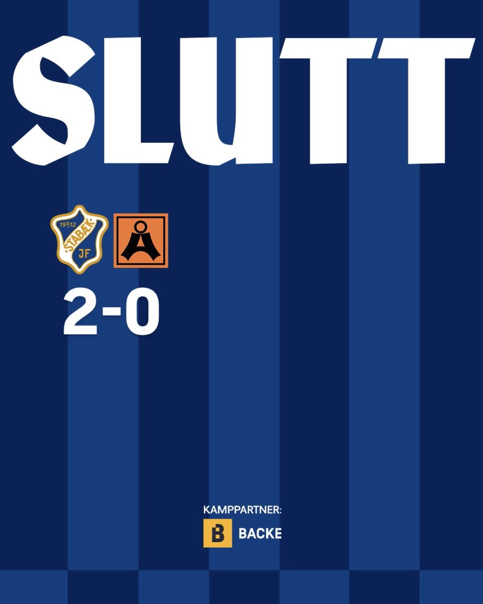 Stabaek's tweet image. JADDAA! NY HJEMMESEIER🤩 Uten tap i serien siste sju, og tre seiere siste fire. Hødd borte på lørdag➡️