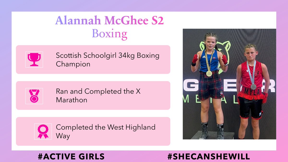 StAidansHigh_PE's tweet photo. We’re shining the spotlight on Alannah — a powerhouse in the boxing ring 🥊 and a dedicated athlete who’s also smashing marathon goals 🏃♀️💪#SuccessGirls #GirlsWhoBox #GirlsInSport https://t.co/MFPKJogap7