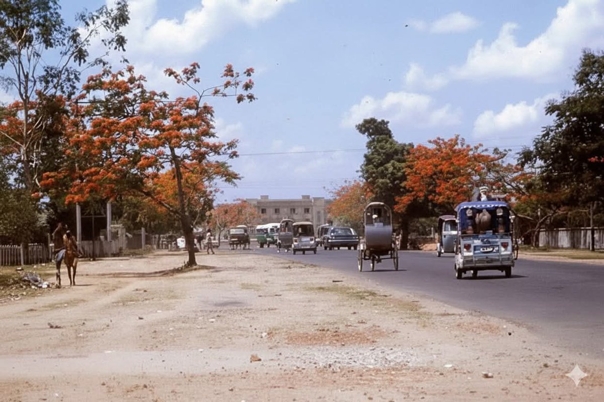 MahfujAnanta's tweet photo. Dhaka in 1966, Dhanmondi 6. https://t.co/O99BCSsX0d