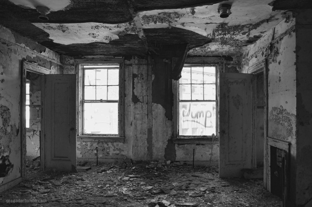 CWC_Company's tweet image. Abandoned homes and neglected windows inevitably seem haunted, regardless of whether there are actually spirits present...
