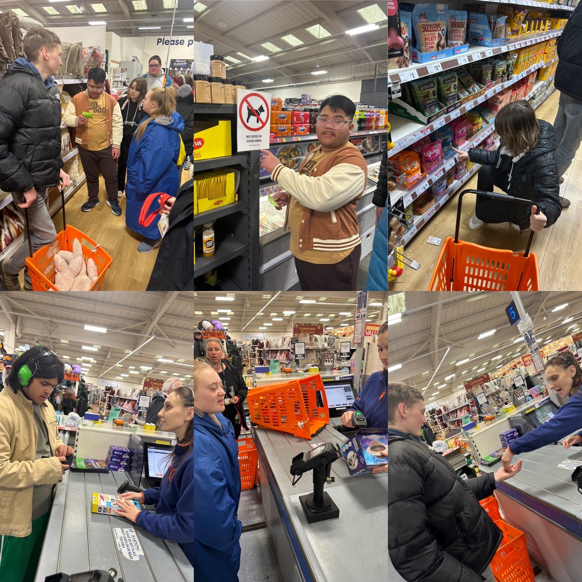 PCAOracle's tweet image. Some of our students visited the Range during Maths to collect items from their shopping list. They read the list carefully and shared jobs to find the items in the store, making sure they were within budget! @PCABlackpool