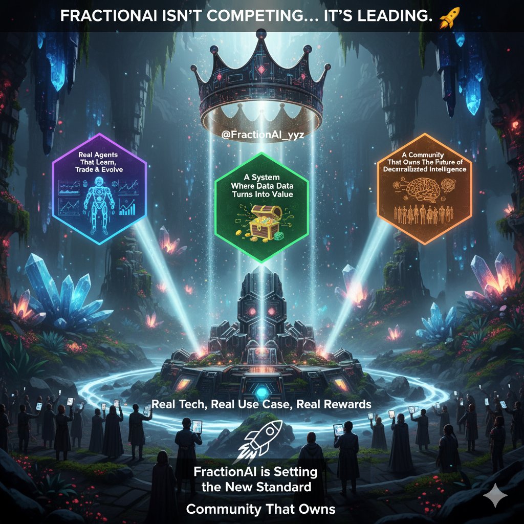 _GCFR's tweet image. There are tons of AI projects out there  but none doing it like @FractionAI_xyz 👑

While others just talk AI, FractionAI is building it:
- Real agents that learn, trade &amp;amp; evolve
-A system where data turns into value
-A community that owns the future of decentralized intelligence…
