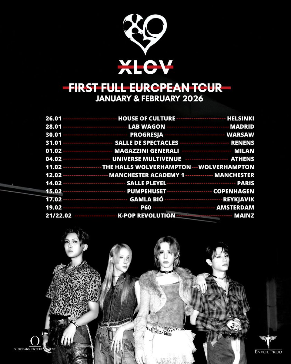 EnvolTorpedo's tweet image. The journey is starting.

General Admission and Benefit details will be announced this Friday.

🎟️ Ticket sales open Wednesday, October 29, on envolprod.com.

6PM – GA
8PM – Benefits

#XLOV #XLOVEuropeTour2026 #XLOVLive #Evols #EvolsEurope #KpopInEurope