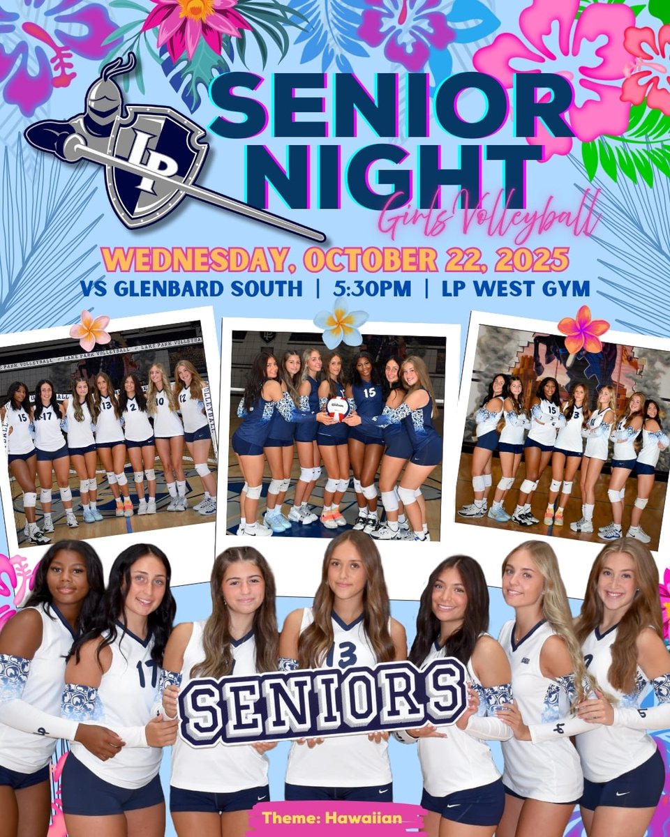 TONIGHT!!!

🏐 Lp Girls Volleyball 🏐
🌴🌺 SENIOR NIGHT 🌺🌴

Can't wait to celebrate <a href="/alexandra_kief4/">Alexandra Kiefer 2026</a> and teammates! Let's Go Lancers!!