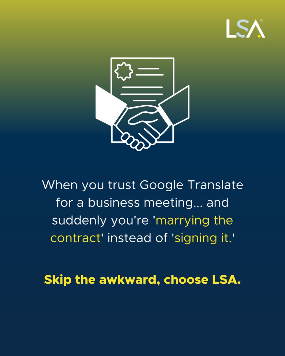 LSAWeb's tweet image. 😅 Some things are too important to leave to free tools.

At LSA, we combine smart technology with the expertise of human interpreters, ensuring every voice is understood clearly and accurately 👉 okt.to/kwGX6s