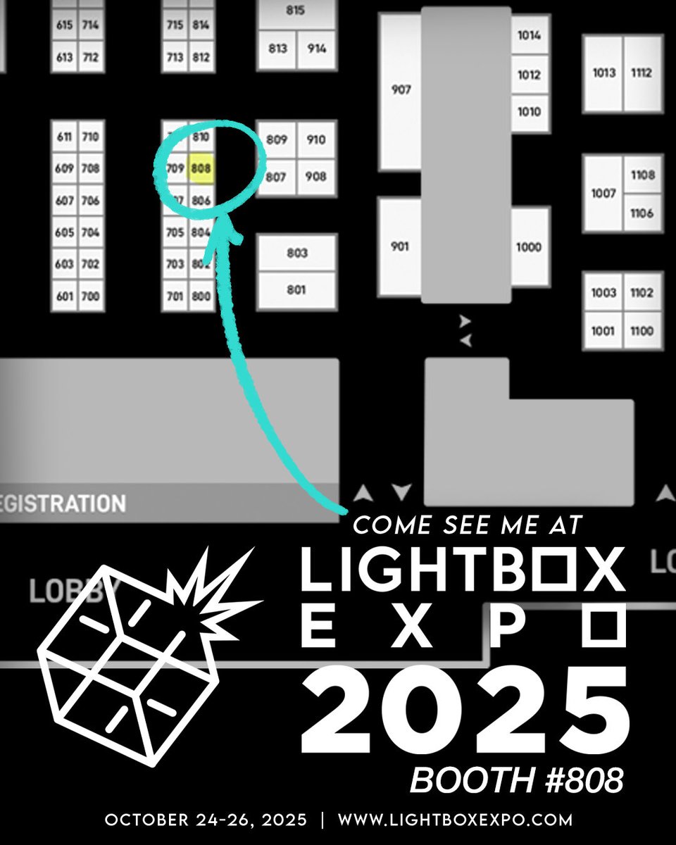 In 2 days - come to <a href="/LightBoxExpo/">LightBox Expo</a> THIS WEEK at Booth 808 to see me and some turtles!