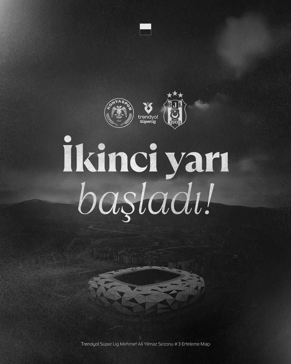 ▶ İkinci yarı başladı.

Tümosan Konyaspor 0-1 Beşiktaş