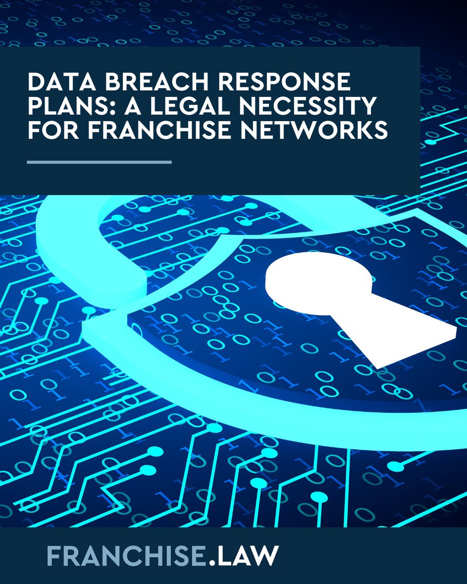 FranchiseLaw_NC's tweet image. A breach in one unit can damage an entire franchise network. Strong response plans keep franchisors compliant and protect the brand.

franchise.law/franchise-comp…

#FranchiseLaw #FranchiseCompliance #FranchiseGrowth